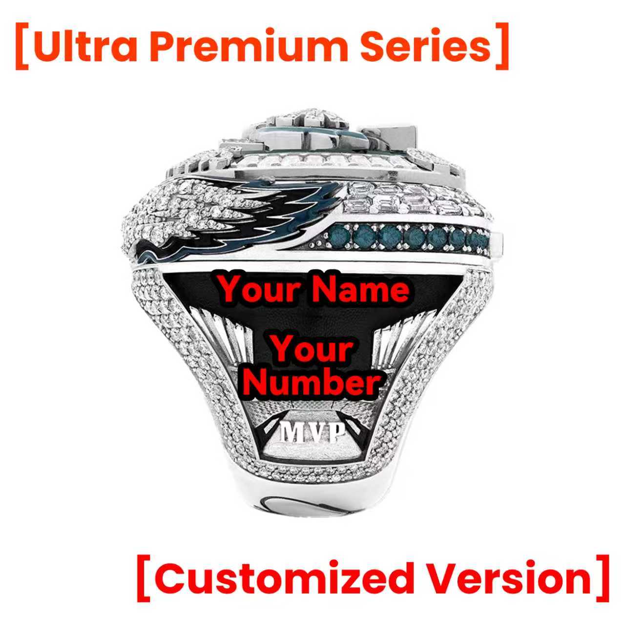 【Ultra Premium Series】【𝘄𝗶𝗻𝗴𝘀 𝗽𝗼𝗽 𝗼𝘂𝘁 】Philadelphia Eagles LIX Super Bowl Championship Ring