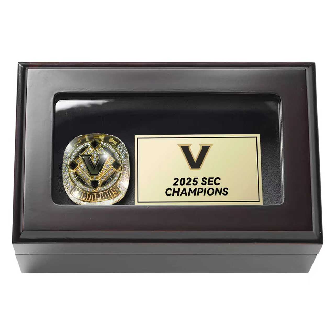 2025 Vanderbilt Commodores Baseball SEC Champions Ring