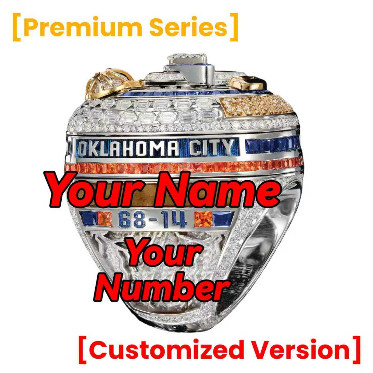 【Premium Version]】【without inner ring】2025 Oklahoma City Thunder NBA Championship Rings