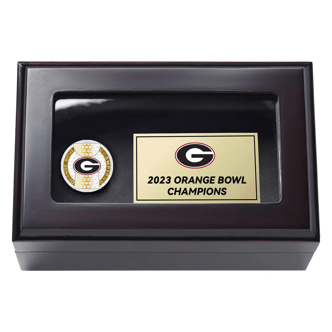 【 Fan version 】2023 Georgia Bulldogs Orange Bowl Championship Ring