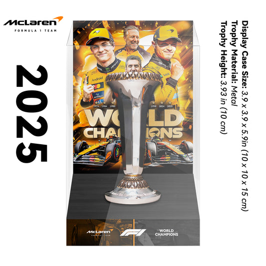 2025 McLaren Formula One World Constructors' Champions Trophy Display Case