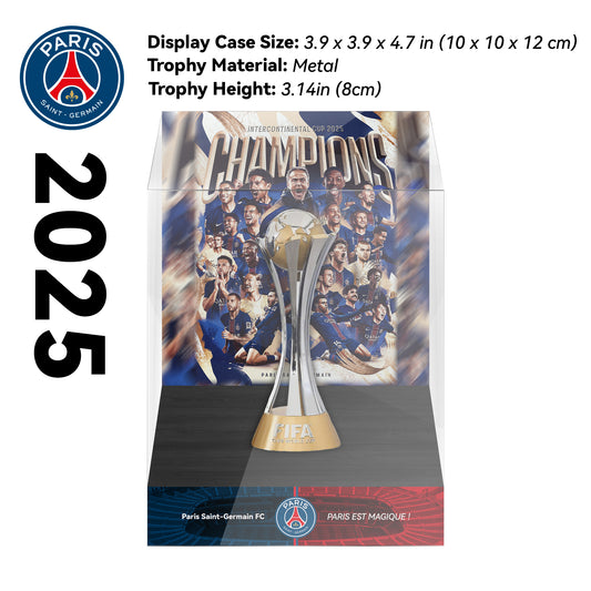 2025 Paris Saint-Germain FIFA Intercontinental Cup Championship Trophy Display Case