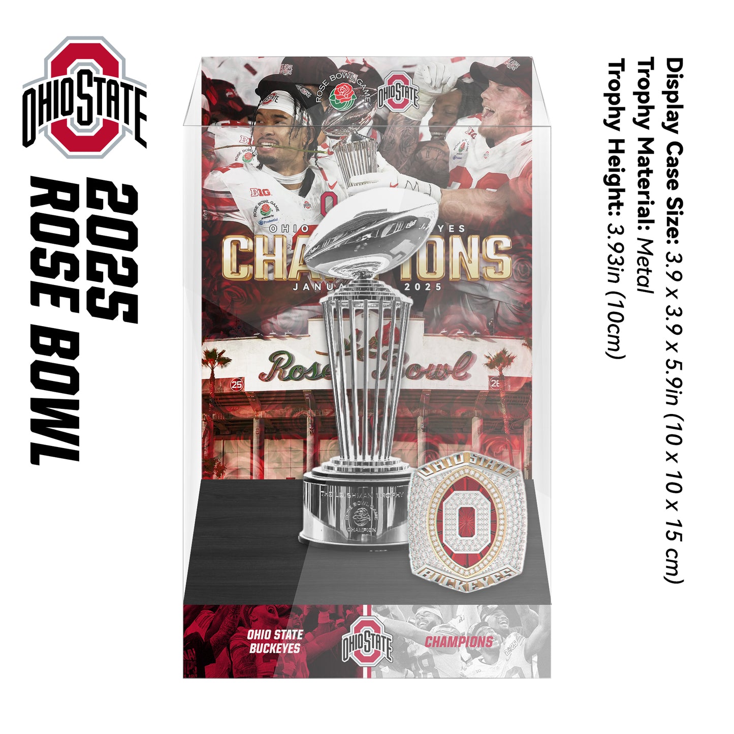 Rose Bowl Championship Trophy Display Case