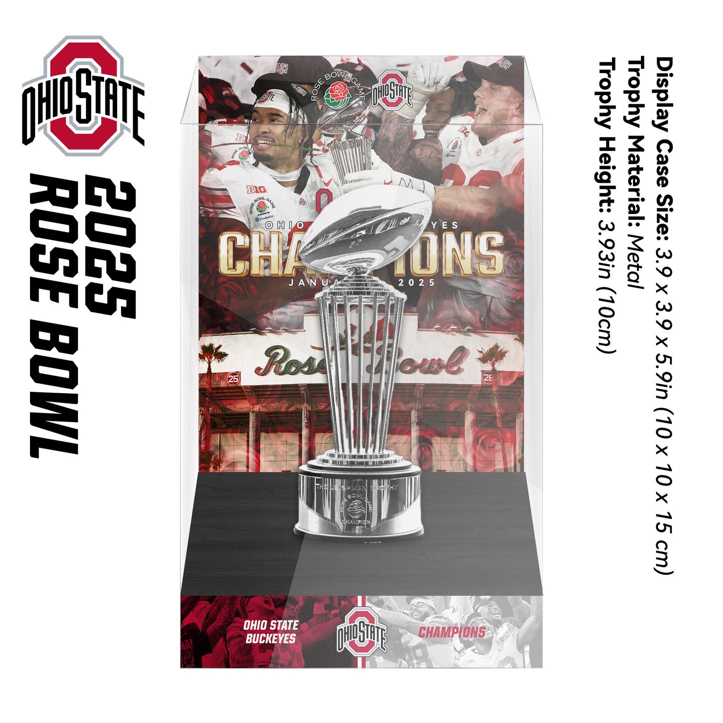 Rose Bowl Championship Trophy Display Case