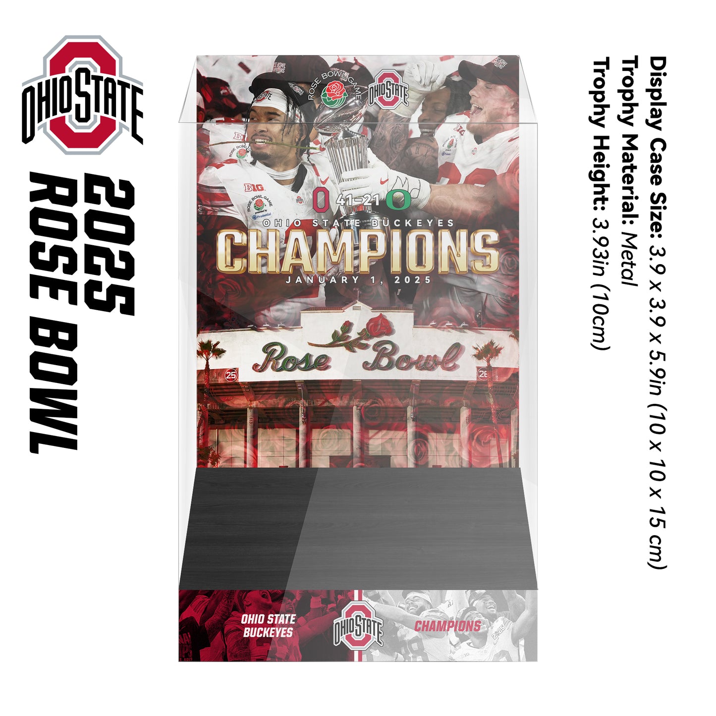 Rose Bowl Championship Trophy Display Case