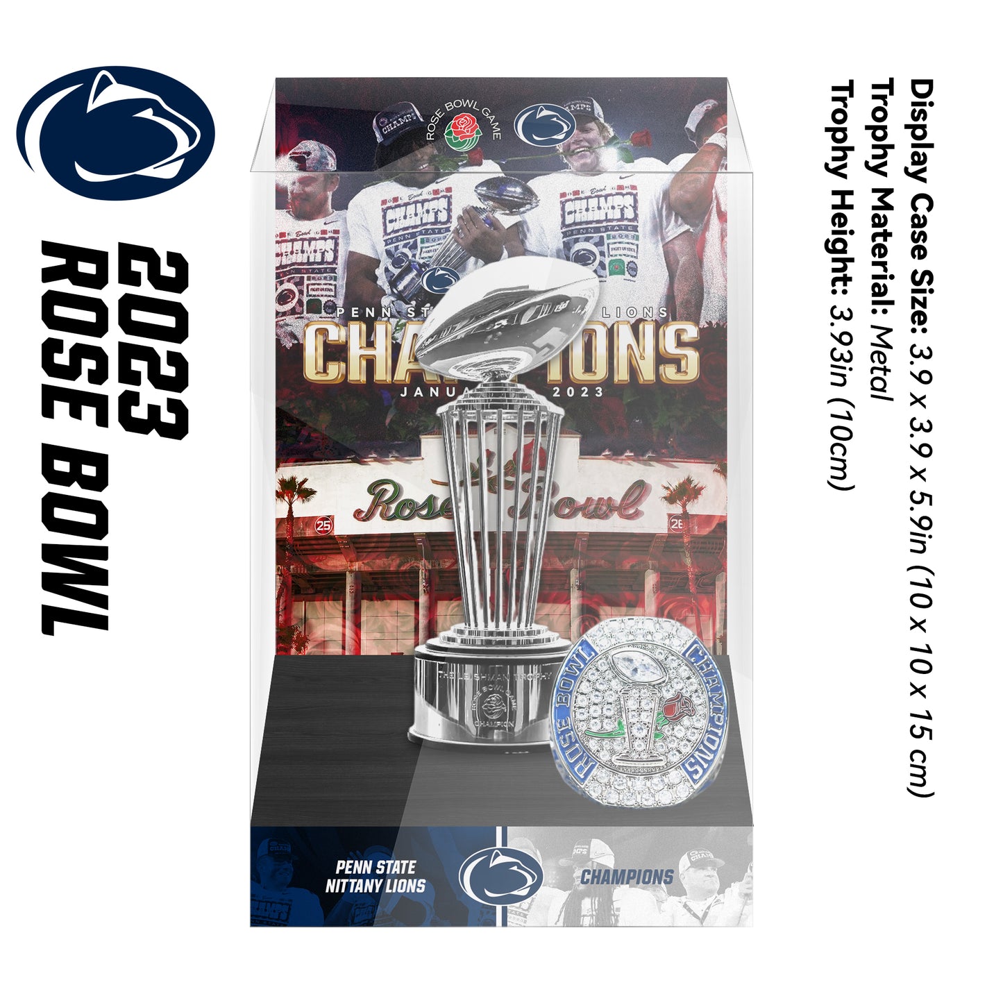 Rose Bowl Championship Trophy Display Case