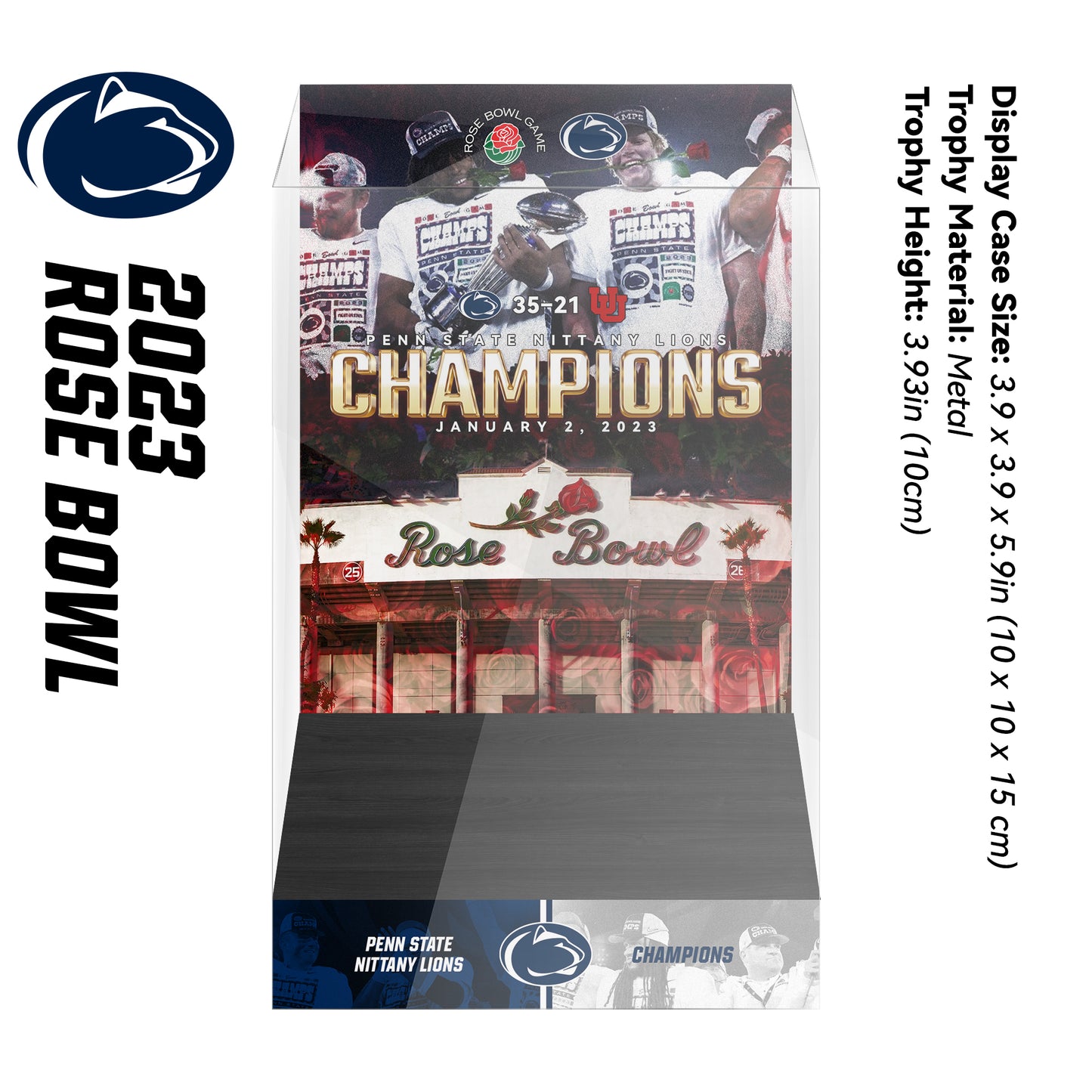 Rose Bowl Championship Trophy Display Case