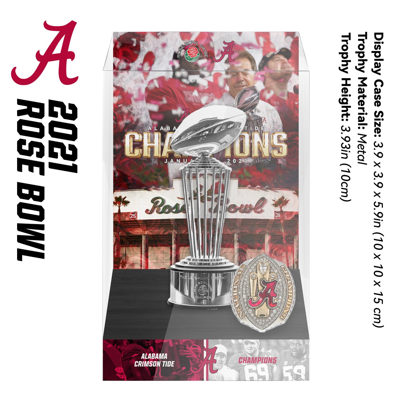 Rose Bowl Championship Trophy Display Case