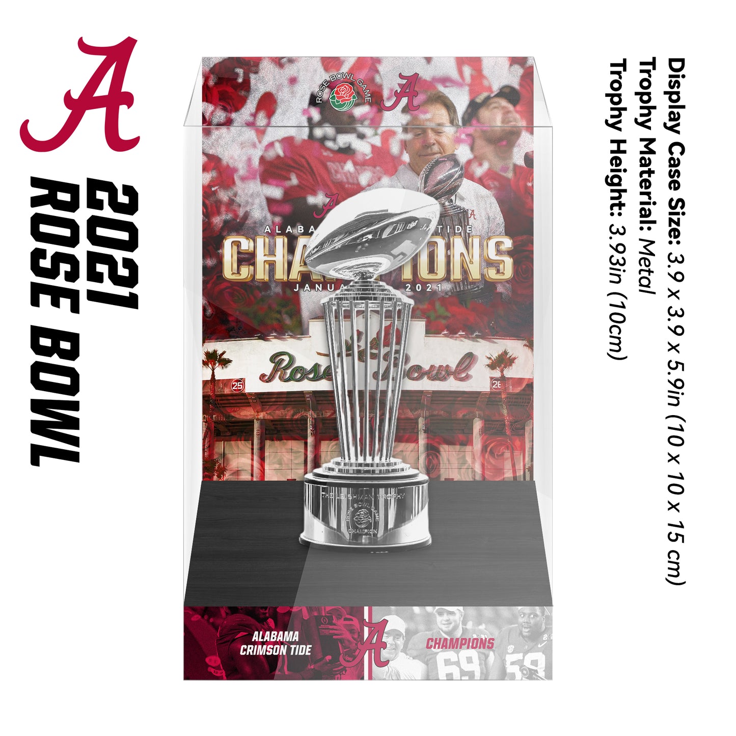 Rose Bowl Championship Trophy Display Case
