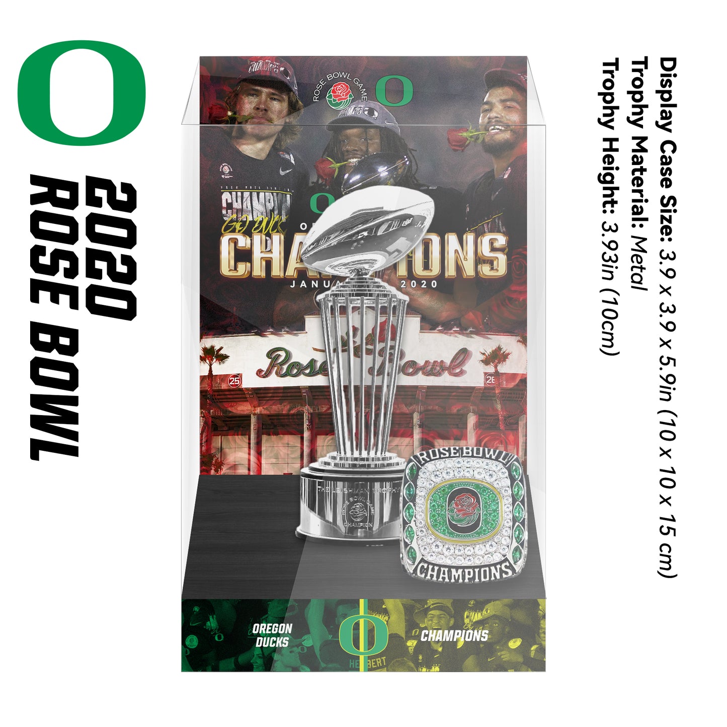 Rose Bowl Championship Trophy Display Case