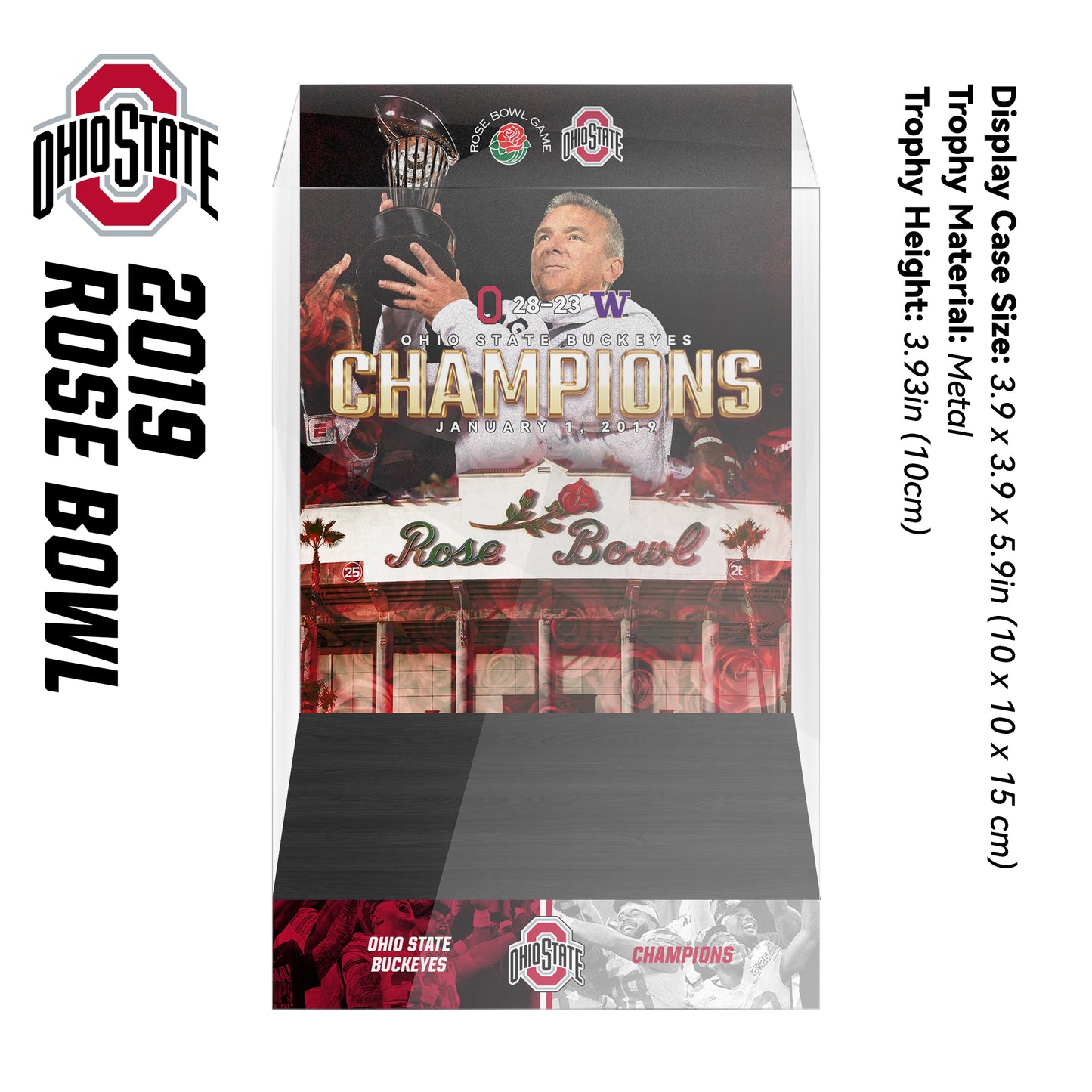 Rose Bowl Championship Trophy Display Case