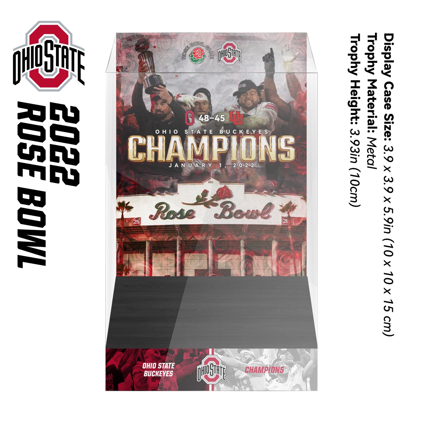 Rose Bowl Championship Trophy Display Case