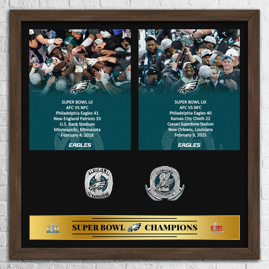Philadelphia Eagles NFL Super Bowl Championship Ring Pendant Frame