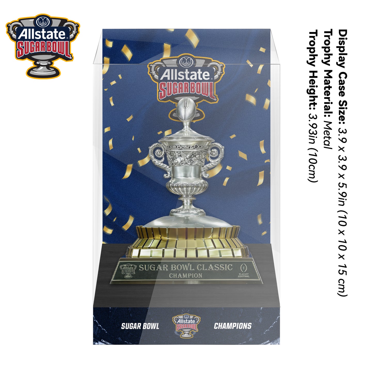 Sugar Bowl Championship Trophy Display Case