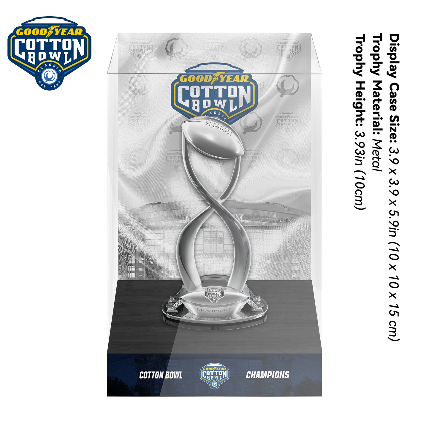 Cotton Bowl Championship Trophy Display Case
