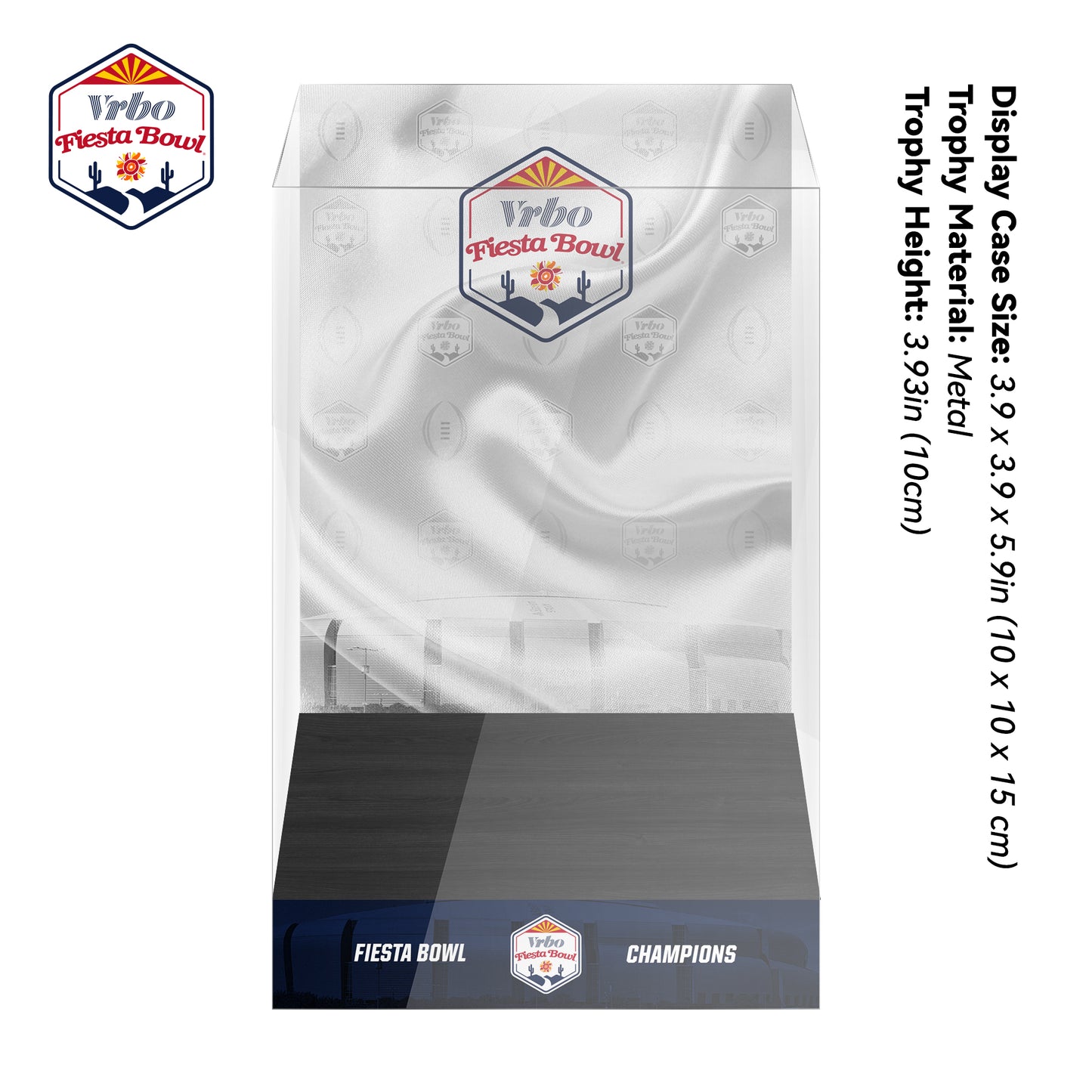 Fiesta Bowl Championship Trophy Display Case