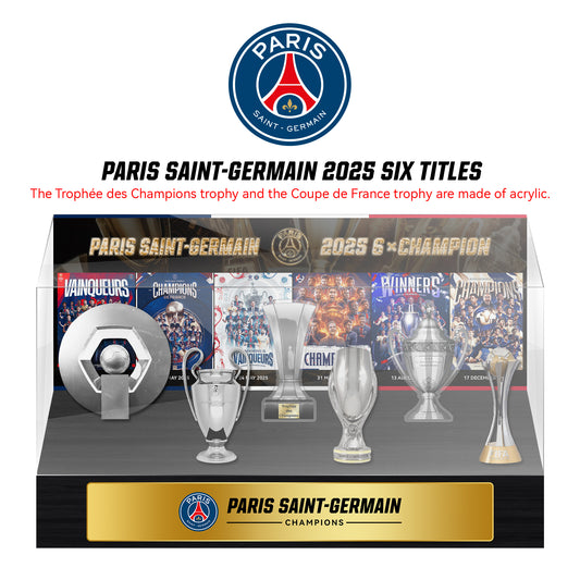 2025 Paris Saint-Germain 6× Champions Trophy Display Case