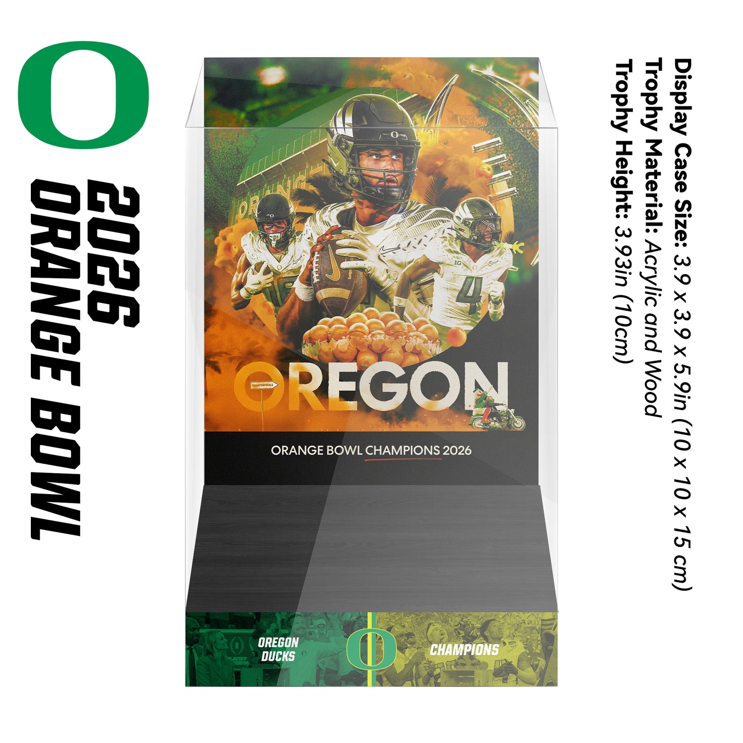 Orange Bowl Championship Trophy Display Case