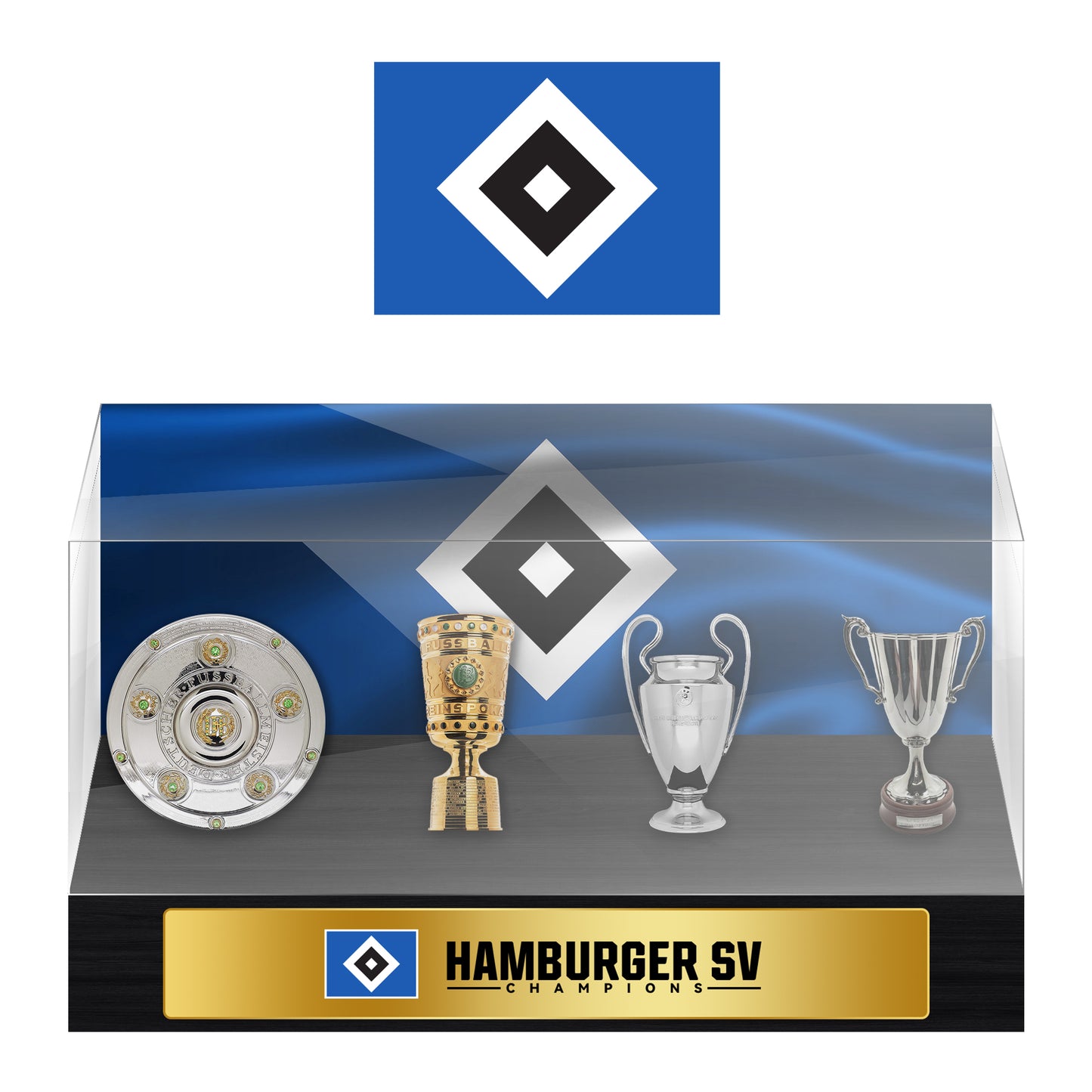 Hamburger SV Championship Trophy Display Case