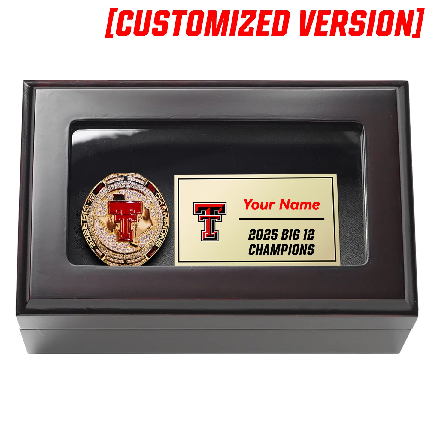 2025 Texas Tech Red Raiders football Big 12 Championship Ring