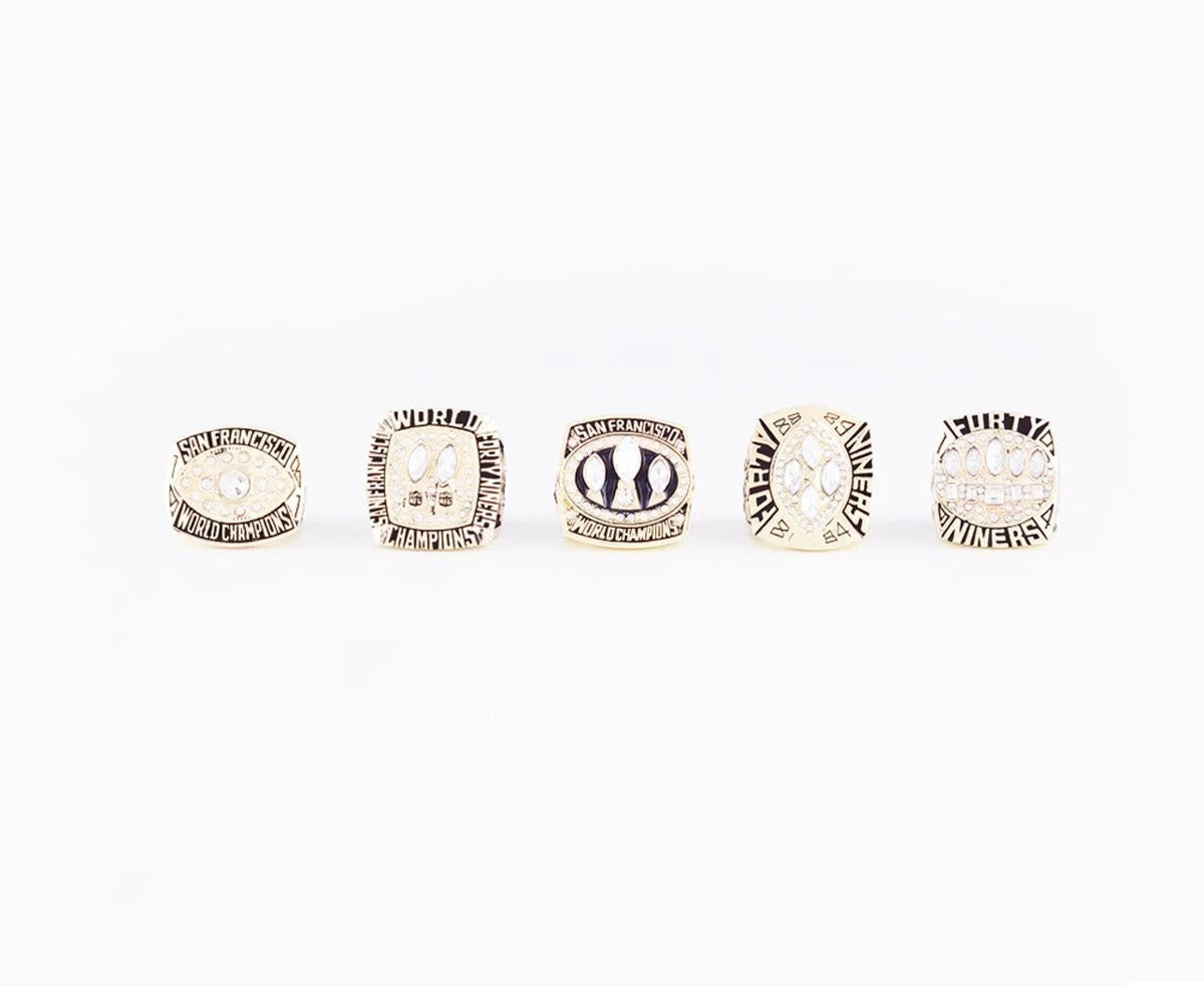 1981-1994 San Francisco 49ers Super Bowl Championship Rings Set