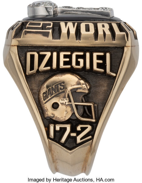 1986 New York Giants Super Bowl Championship Ring