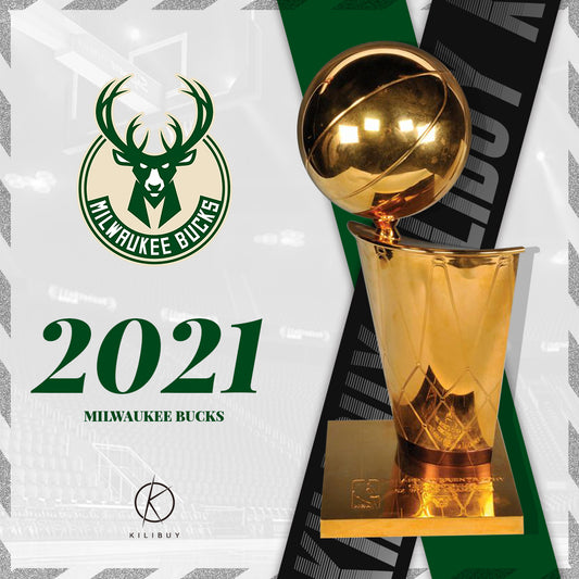 [NBA] 2021 Larry O'Brien NBA Championship Trophy,Milwaukee Bucks