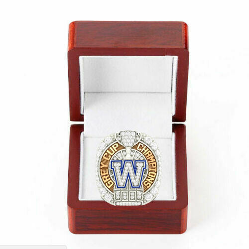 2021 Winnipeg Blue Bombers Grey Cup Champions Team Ring All Sizes Fan Gift Ring