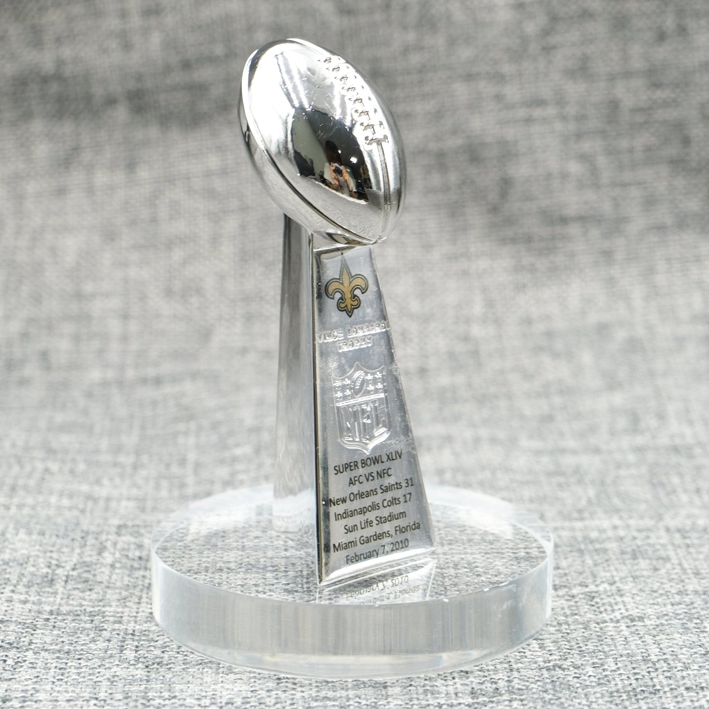 New Orleans Saints Super Bowl Trophy Team Logo