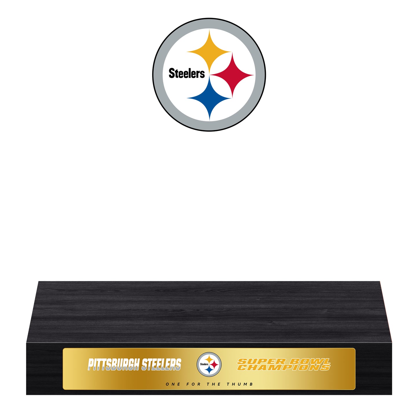 Pittsburgh Steelers Super Bowl Championship Trophy Ring Display Case