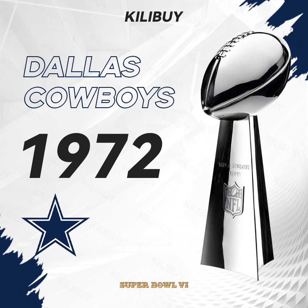 [NFL]1972 Vince Lombardi Trophy, Super Bowl 6, VI Dallas Cowboys