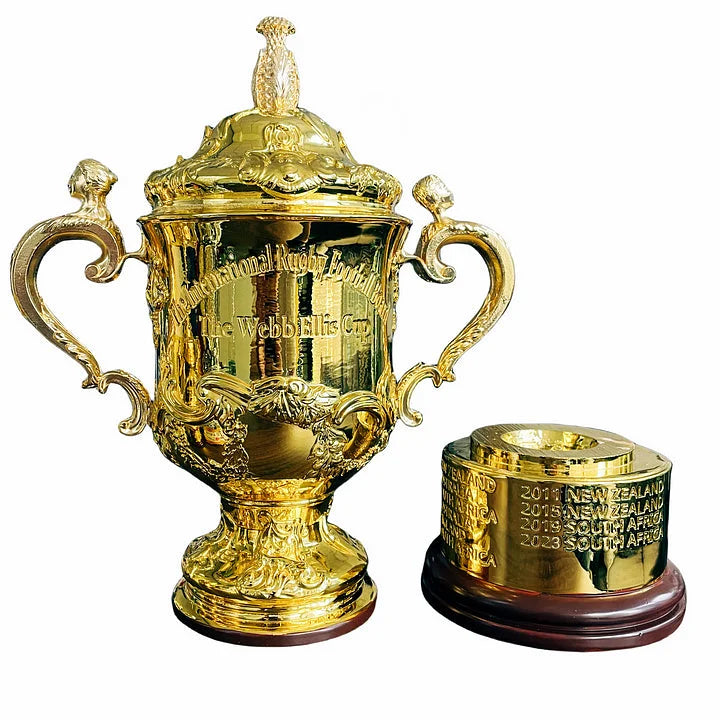 [Resin Version] 2023 Version The Webb Ellis Cup Rugby World Cup Champions Trophy Resin 38cm(Metal Handle)