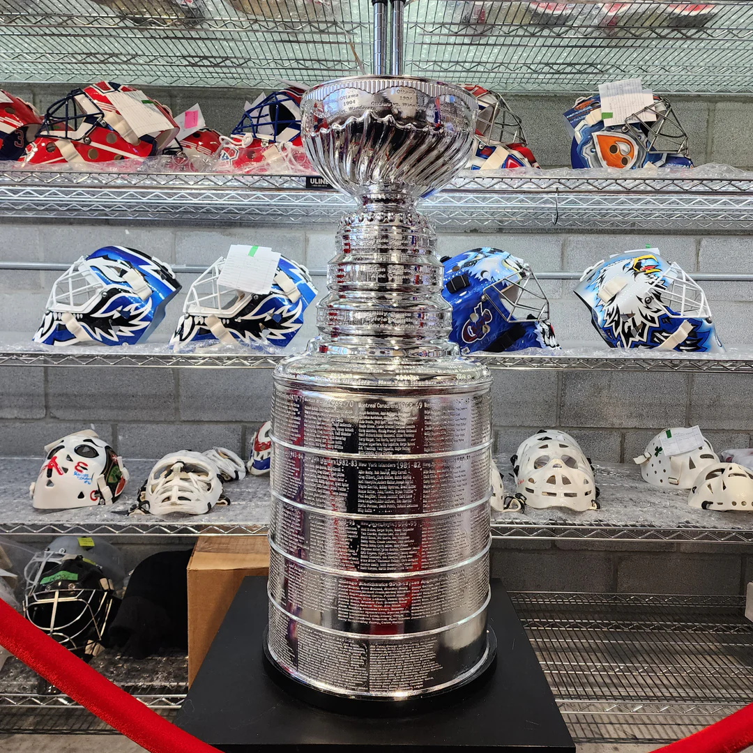 [Resin Version 90cm Height]NHL Stanley Cup Trophy  Full Size With All Champions Engraved