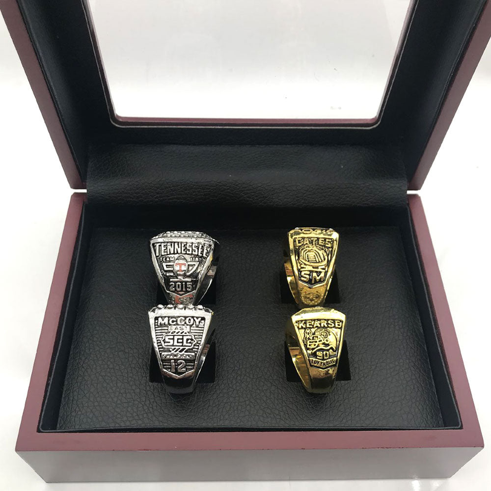 Tennessee Volunteers football Championship 4 Rings Set