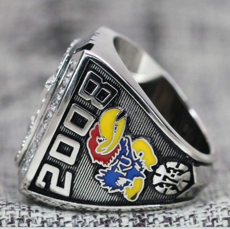 (2008) Kansas Jayhawks College Basketball Championship Ring - Premium Series