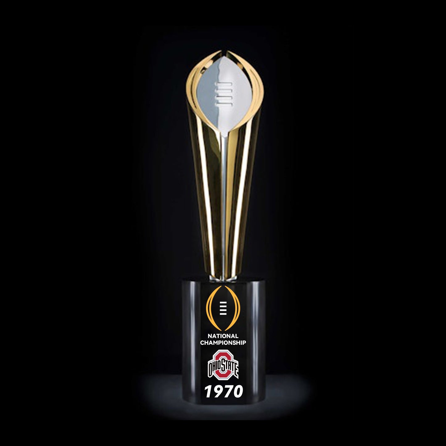 [NCAAF] 1970 Texas/Nebraska/Ohio State CFP National Championship Trophy Replica