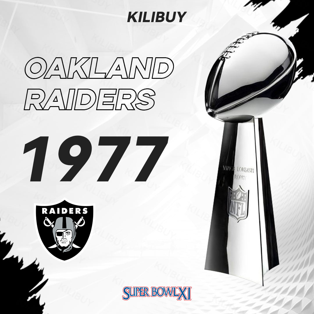 [NFL]1977 Vince Lombardi Trophy, Super Bowl 11, XI Oakland Raiders