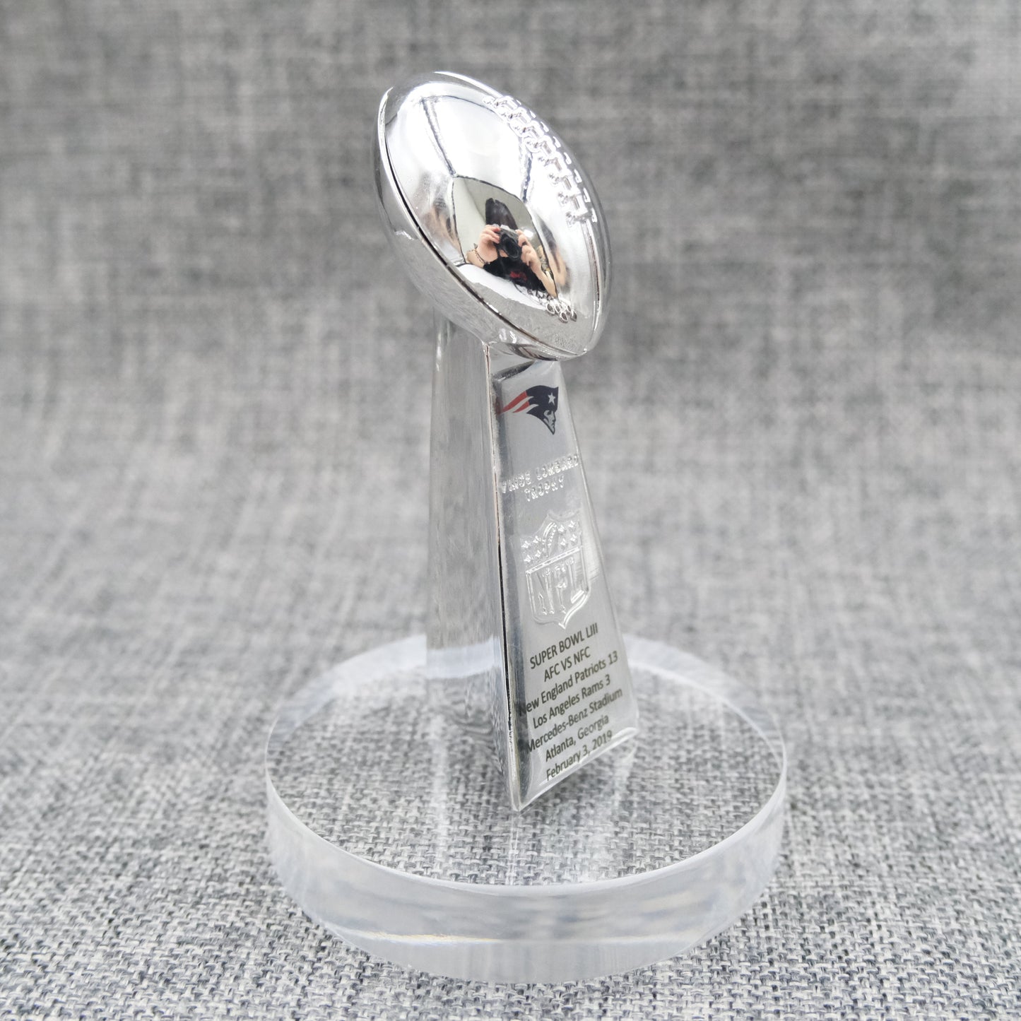 New England Patriots Super Bowl Trophy Team Logo