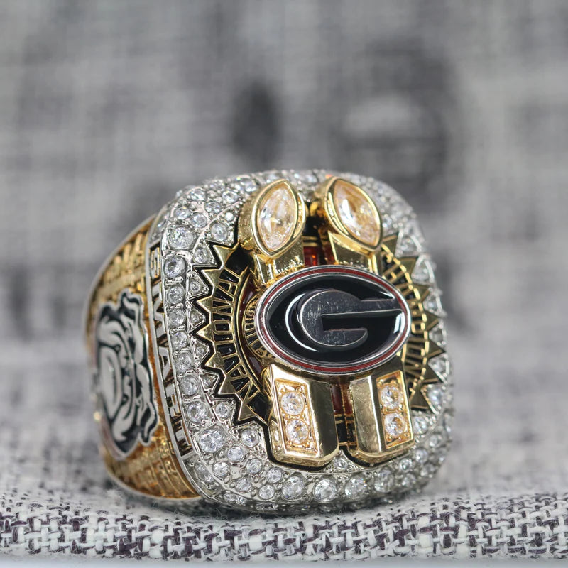 2022/2023 University of Georgia Bulldogs College Football National Championship Ring & Trophy Box