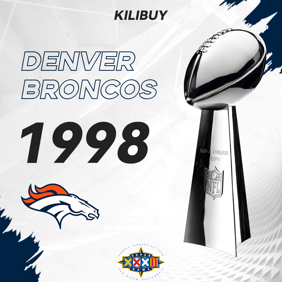 [NFL]1998 Vince Lombardi Trophy, Super Bowl 32, XXXII Denver Broncos