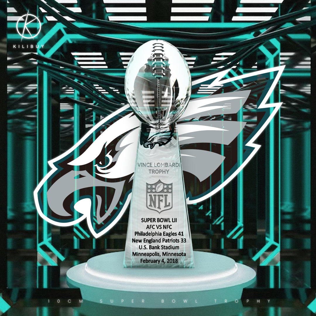 Philadelphia Eagles Super Bowl Trophy Team Logo