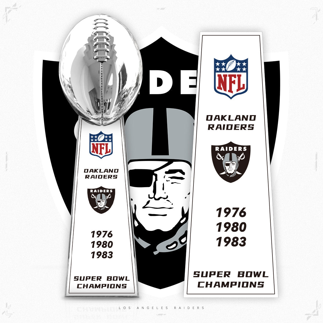 [NFL]Los Angeles Raiders,1983 Vince Lombardi ,  Super Bowl Championship Trophy Resin Version