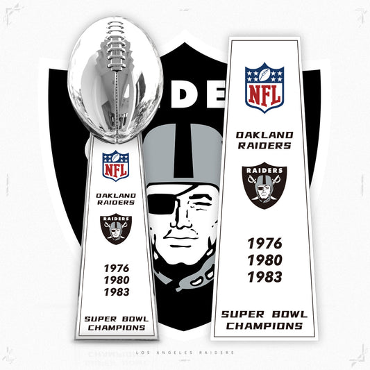 [NFL]Los Angeles Raiders,1983 Vince Lombardi ,  Super Bowl Championship Trophy Resin Version