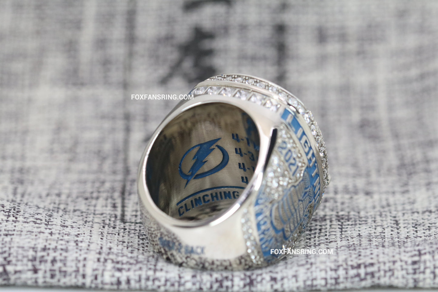 2021 Tampa Bay Lightning Stanley Cup Back to Back Ring