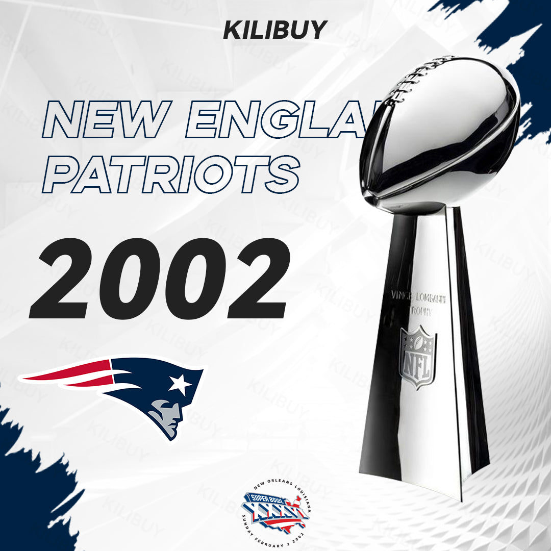 [NFL]2002 Vince Lombardi Trophy, Super Bowl 36, XXXVI New England Patriots