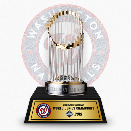 [MLB] Washington Nationals World Series Commissioner's Trophy 11.8"(30cm) With Wooden Base