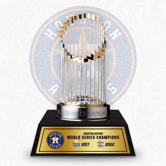 [MLB] Houston Astros World Series Commissioner's Trophy 11.8"(30cm) With Wooden Base