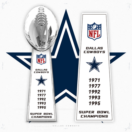 [NFL]Dallas Cowboys,1995/1993/1992/1977/1971 Vince Lombardi ,  Super Bowl Championship Trophy Resin Version