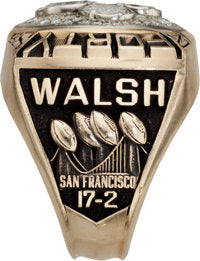 1989 San Francisco 49ers Super Bowl Championship Ring