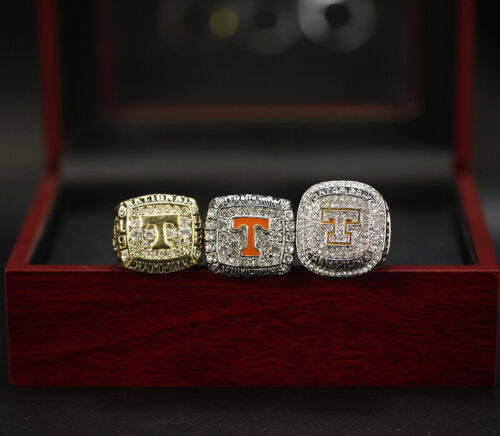 Tennessee Volunteers Football 3 Rings Championship Ring Set